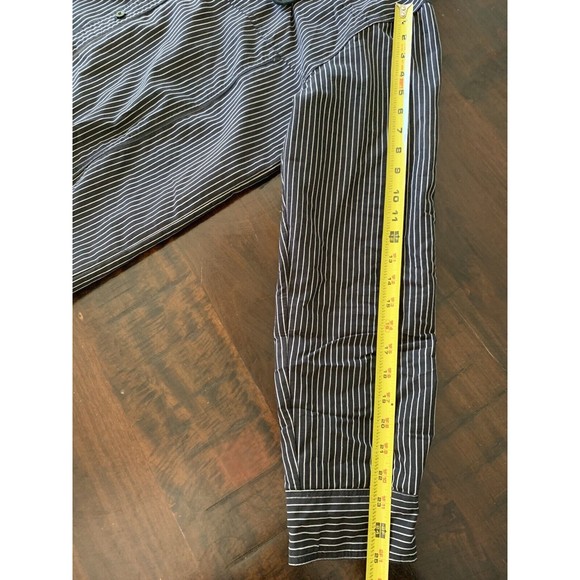 Sacred Cult Mens XL Black Gray Stripe Button Down Long Sleeve Roll Tab - Picture 8 of 12